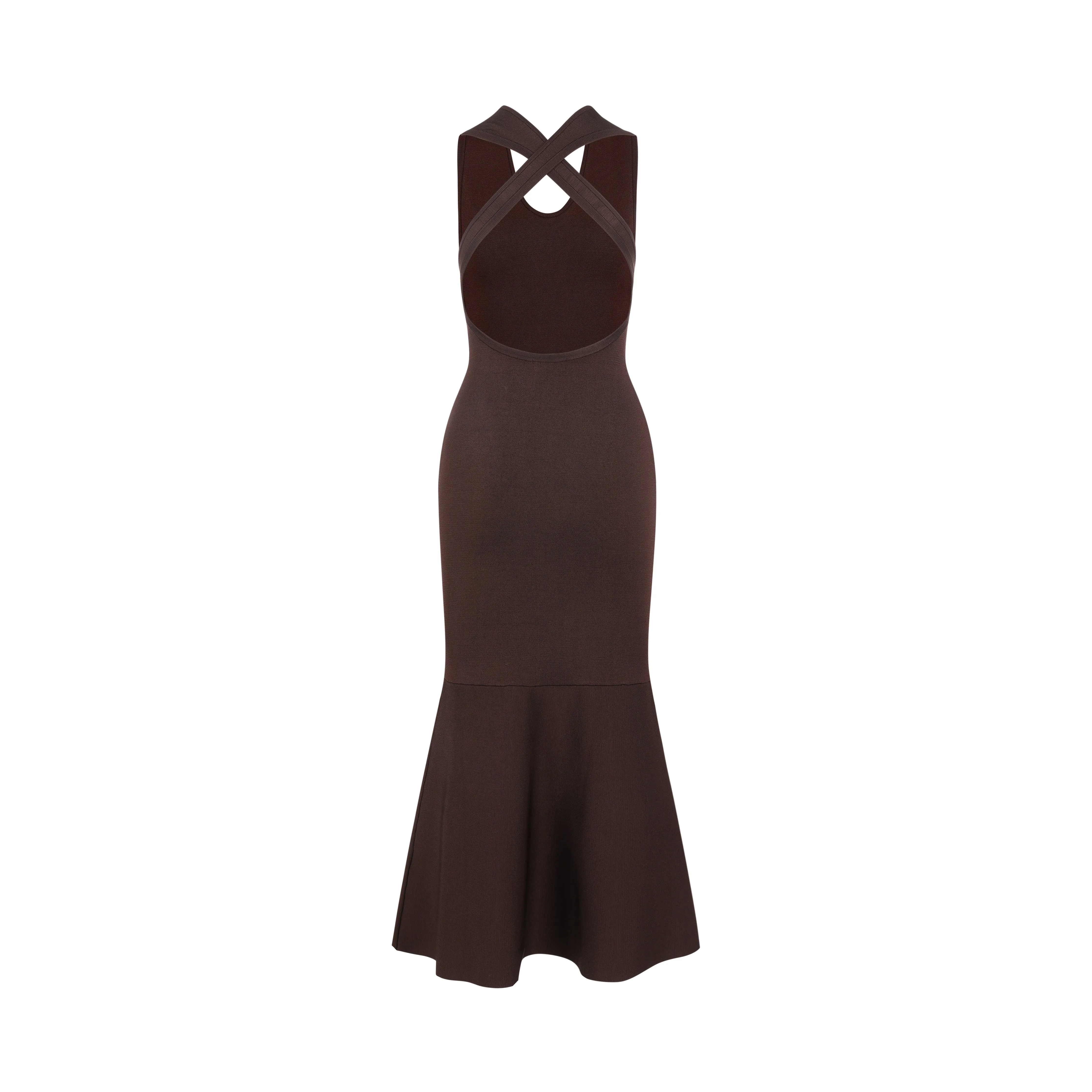 Alondra Dress-Dark Brown