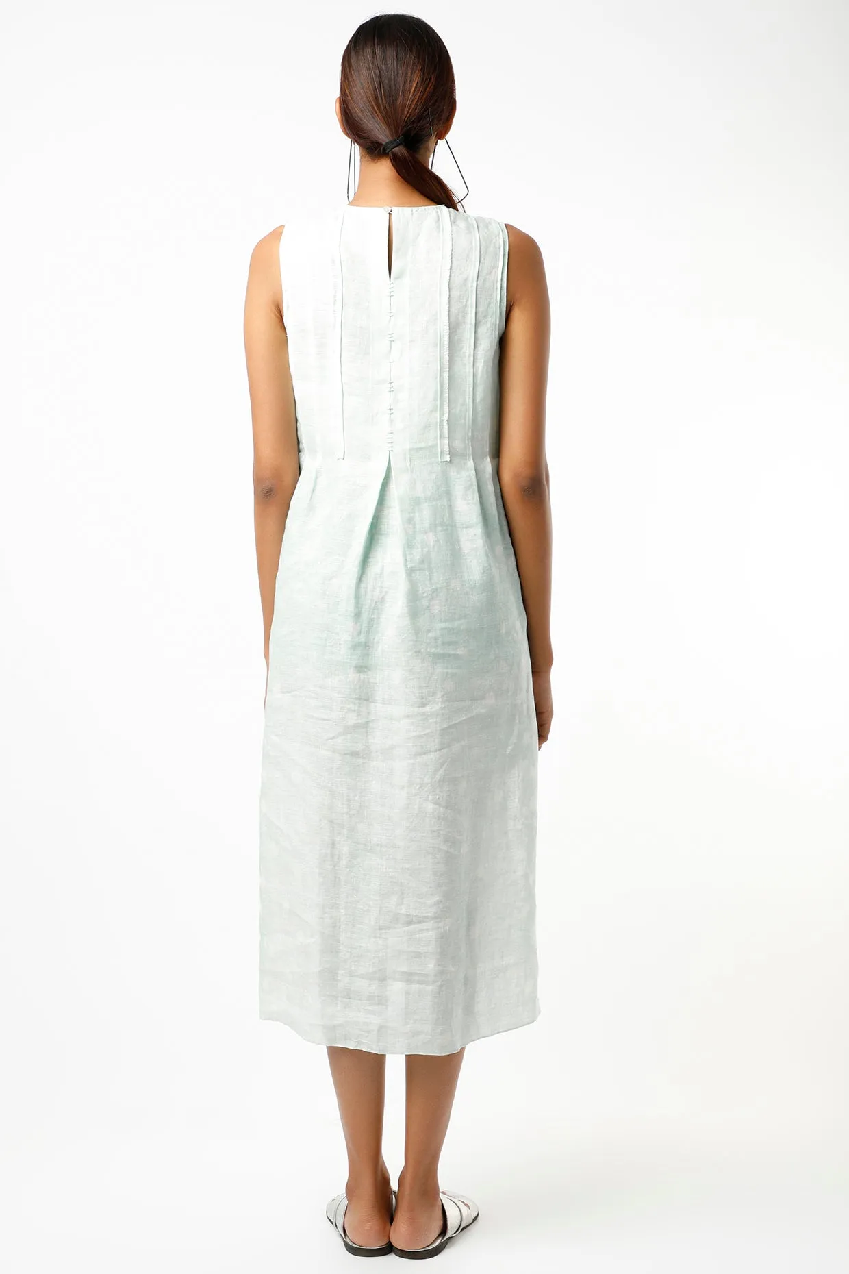 Aqua Blue Vintage Blossom Dress