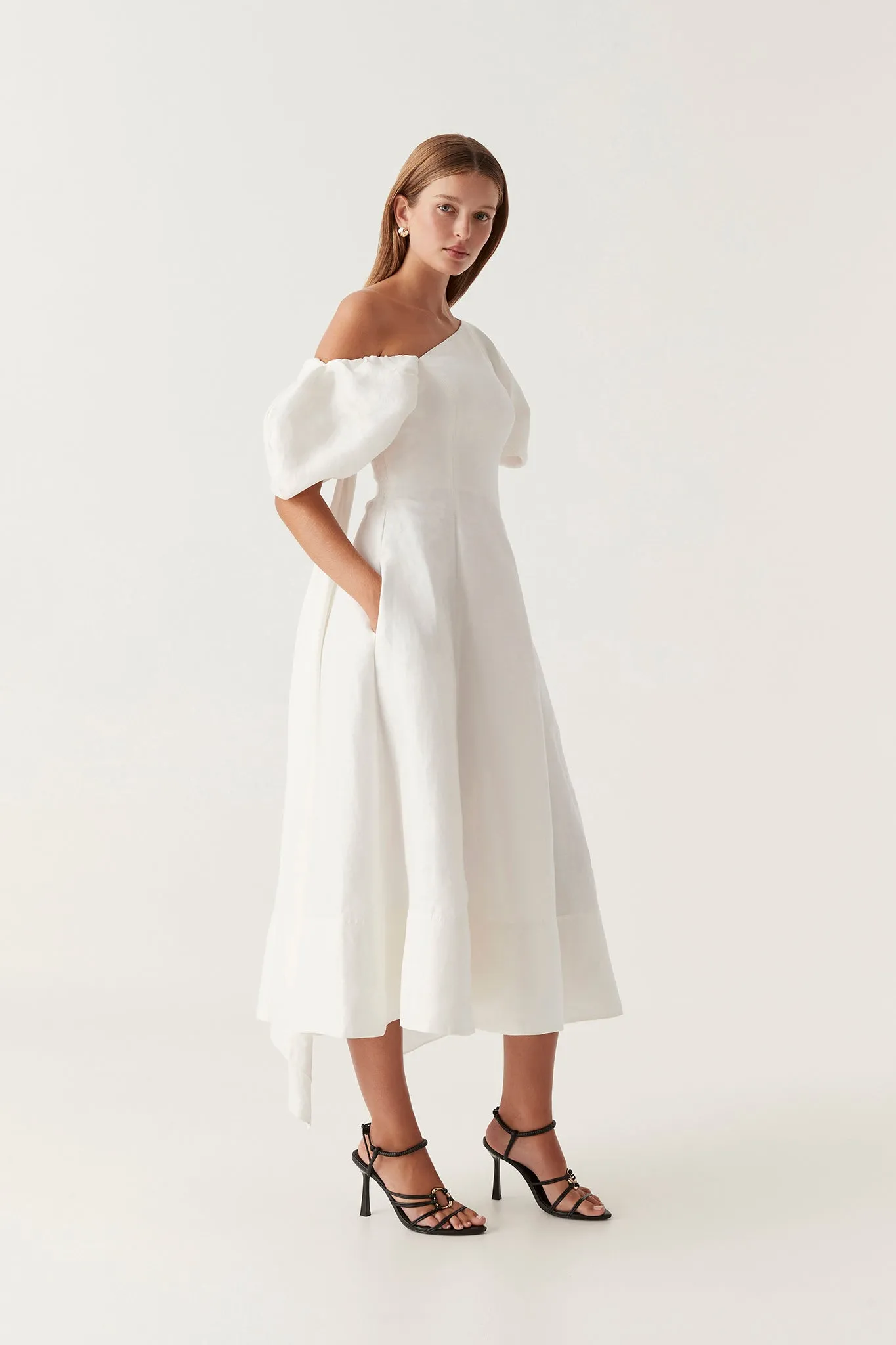 Arista Tulip Sleeve Midi Dress