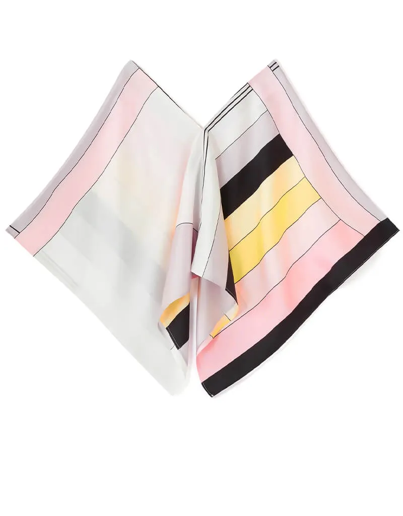 Black And White Fancy Soft Satin Silk Kaftan Co-Ord Set