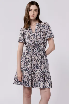 BRISTOL SHORT SLEEVE RELAXED FIT DRESS PAISLEY OBSCURA