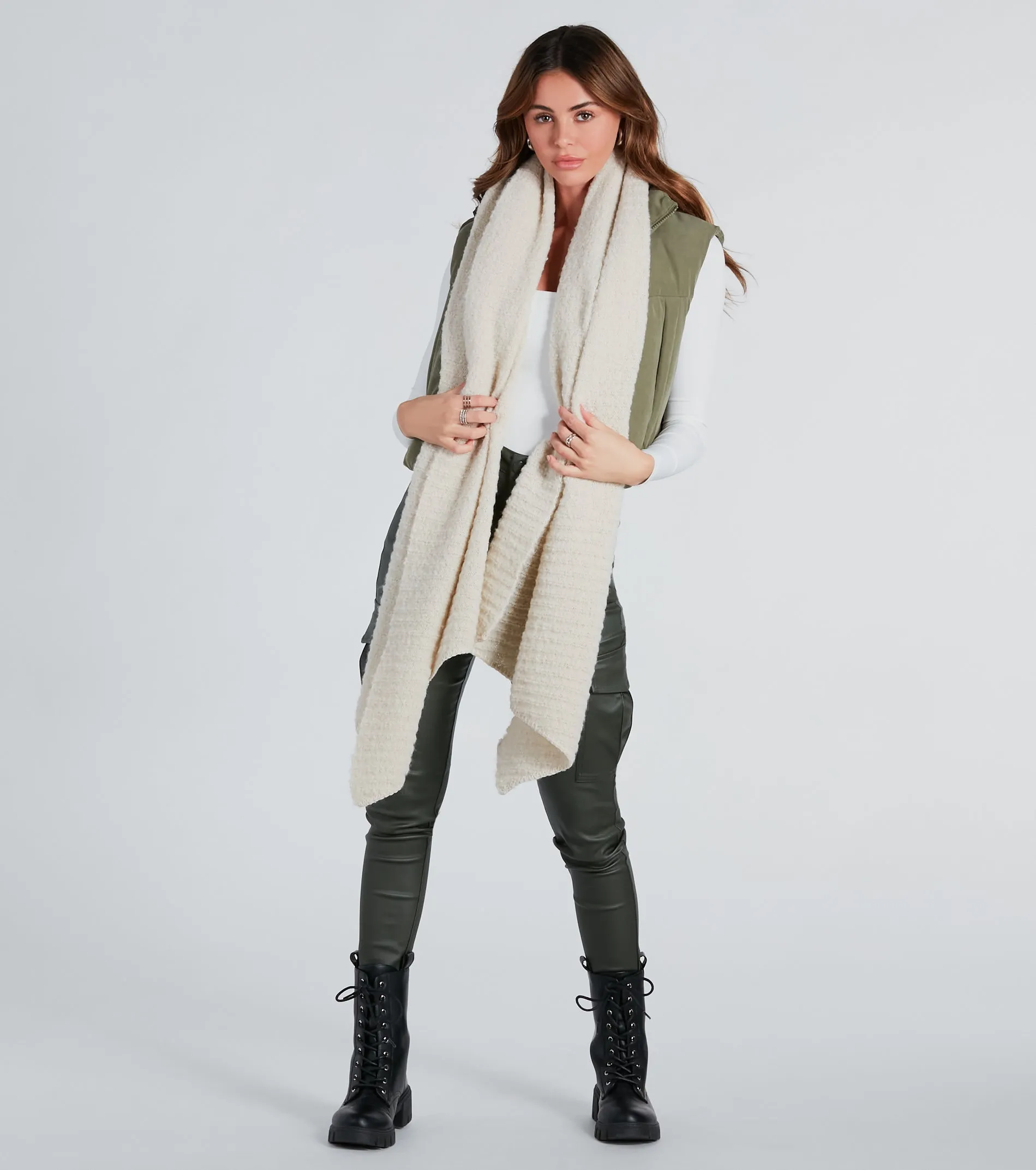 Bundle Up Soft Knit Scarf