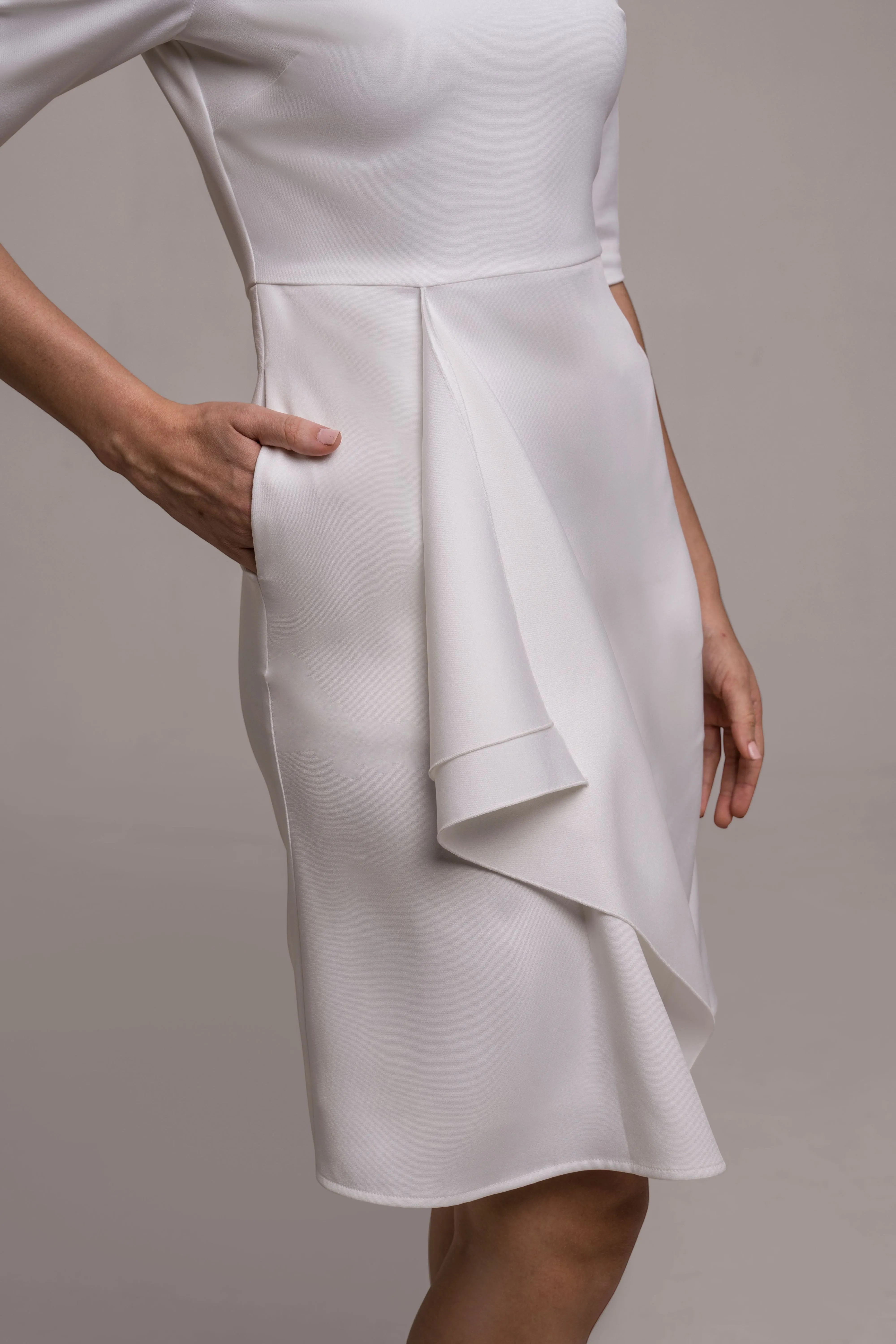 Charisma Fit and Flare Crepe Dress