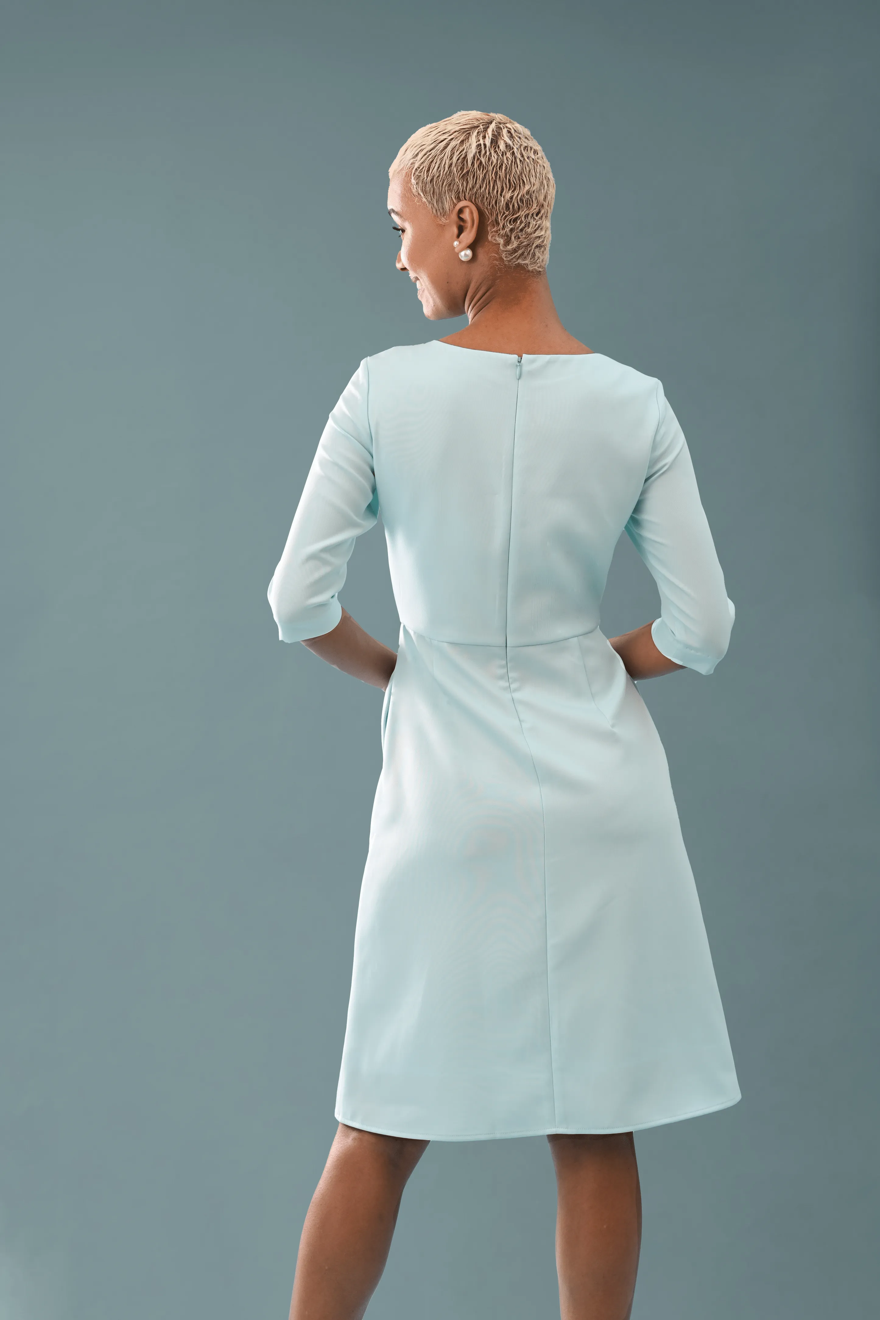 Charisma Fit and Flare Crepe Dress