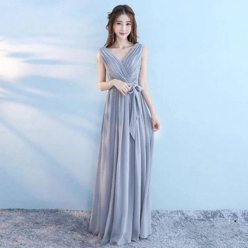 Customizable Chiffon Elegant A Line Bridesmaid Dresses