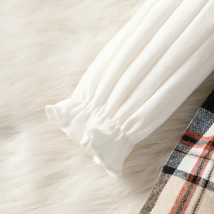 Elegant Plaid Style Body Dress