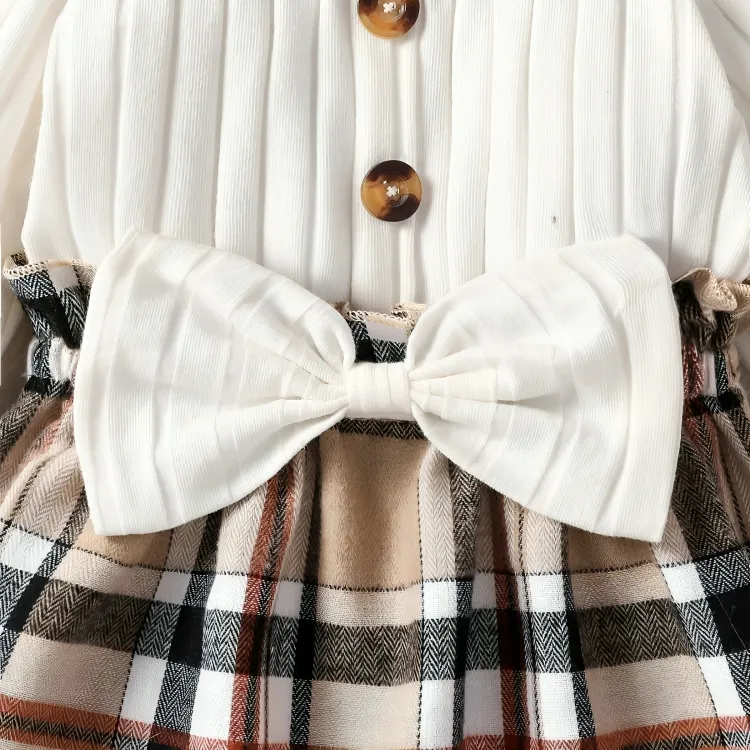 Elegant Plaid Style Body Dress