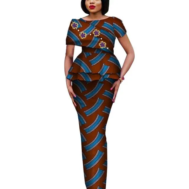 Fashion African Elegant Tops and Long Skirt Bawa Style #1