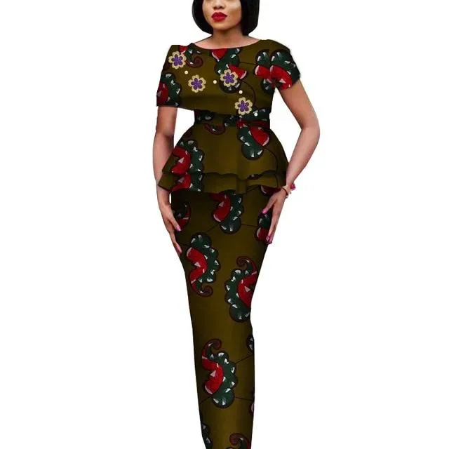 Fashion African Elegant Tops and Long Skirt Bawa Style #1