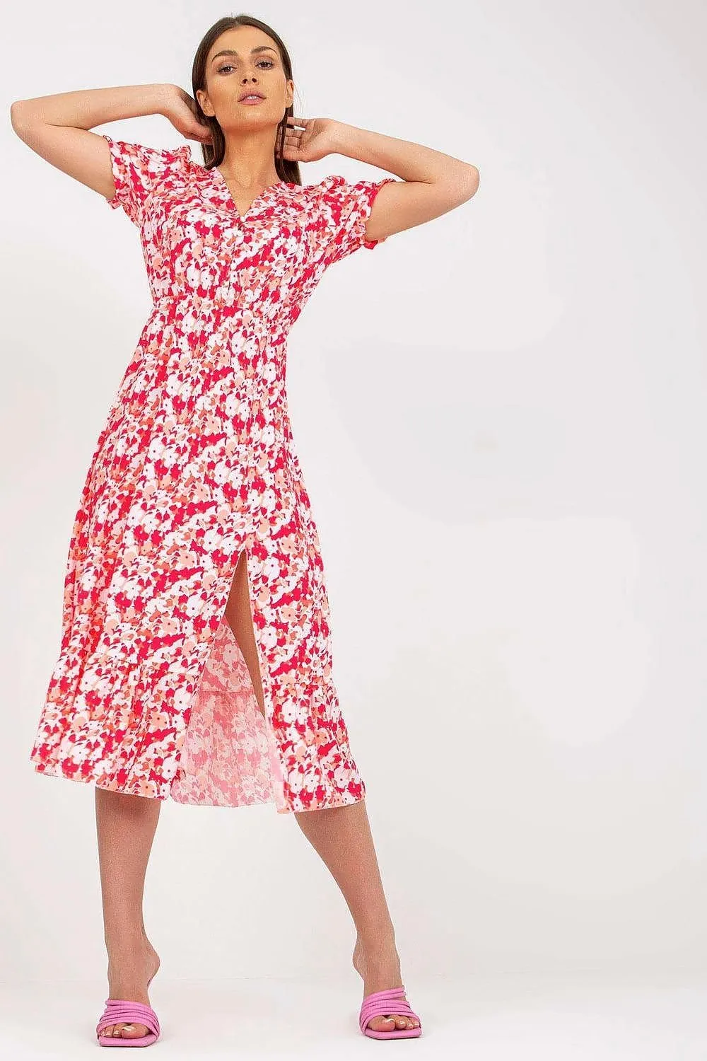 Floral Breeze Button-Up Dress