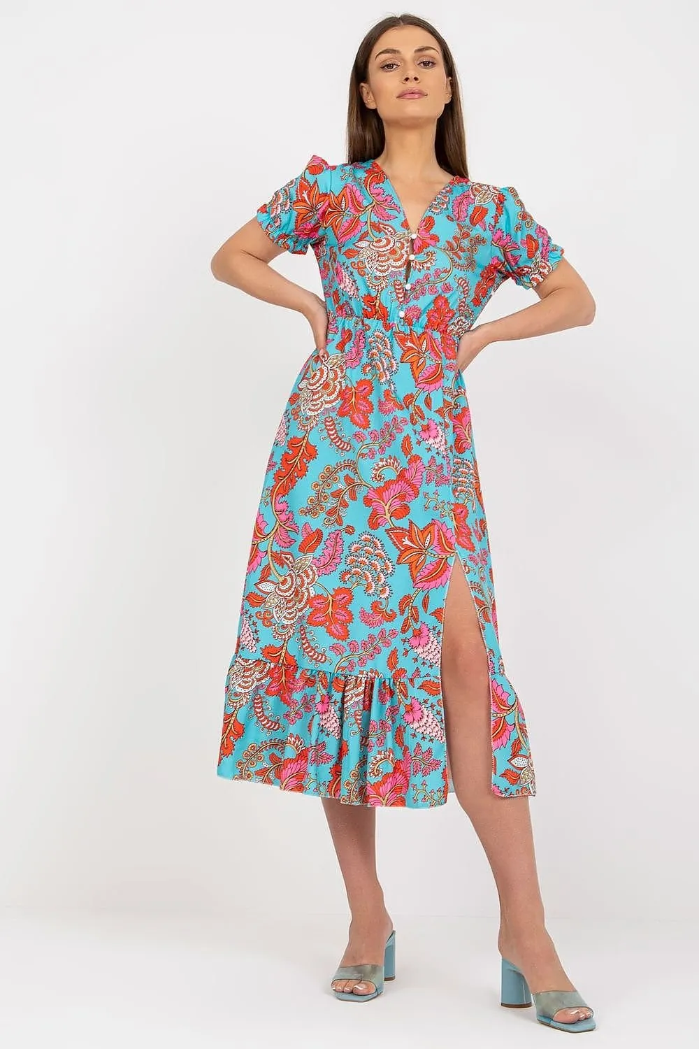 Floral Breeze Button-Up Dress