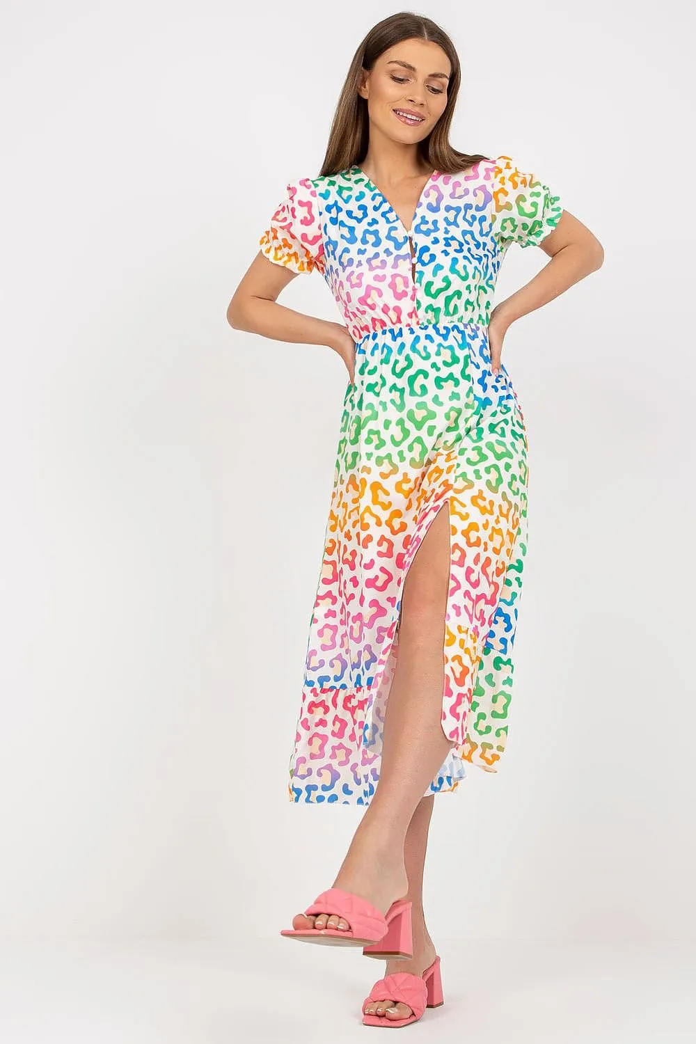Floral Breeze Button-Up Dress