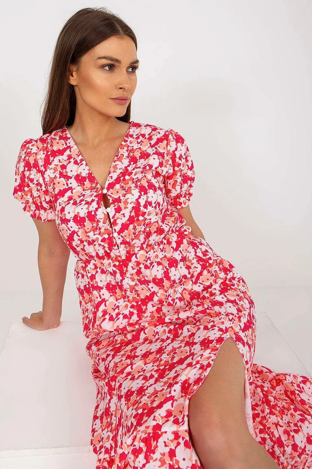 Floral Breeze Button-Up Dress