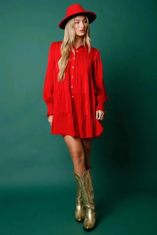 Green christmas dress