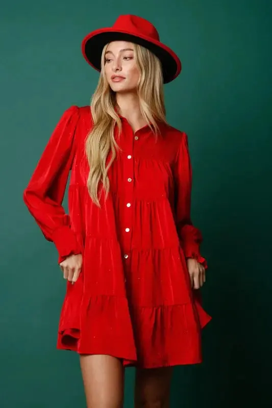 Green christmas dress
