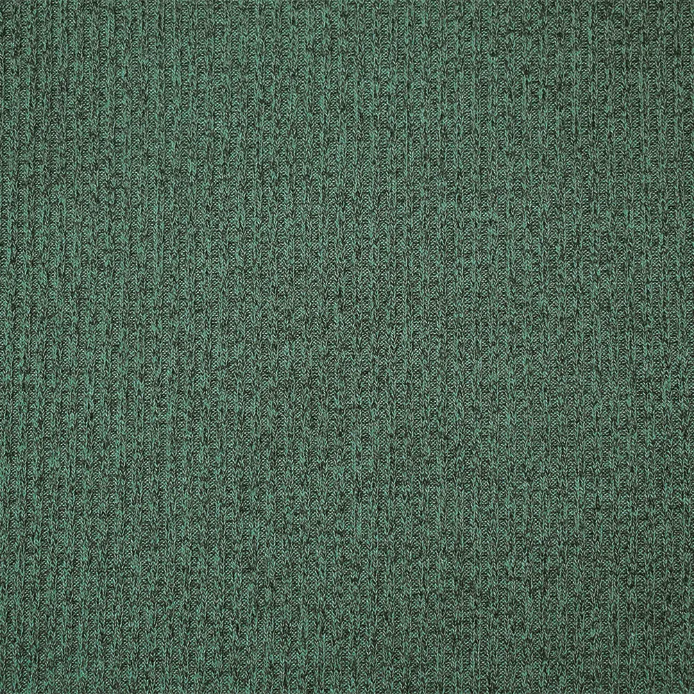 Green-Gray Rayon-Poly Stretch Spandex 2x2 Brushed Back Rib Knit Fabric