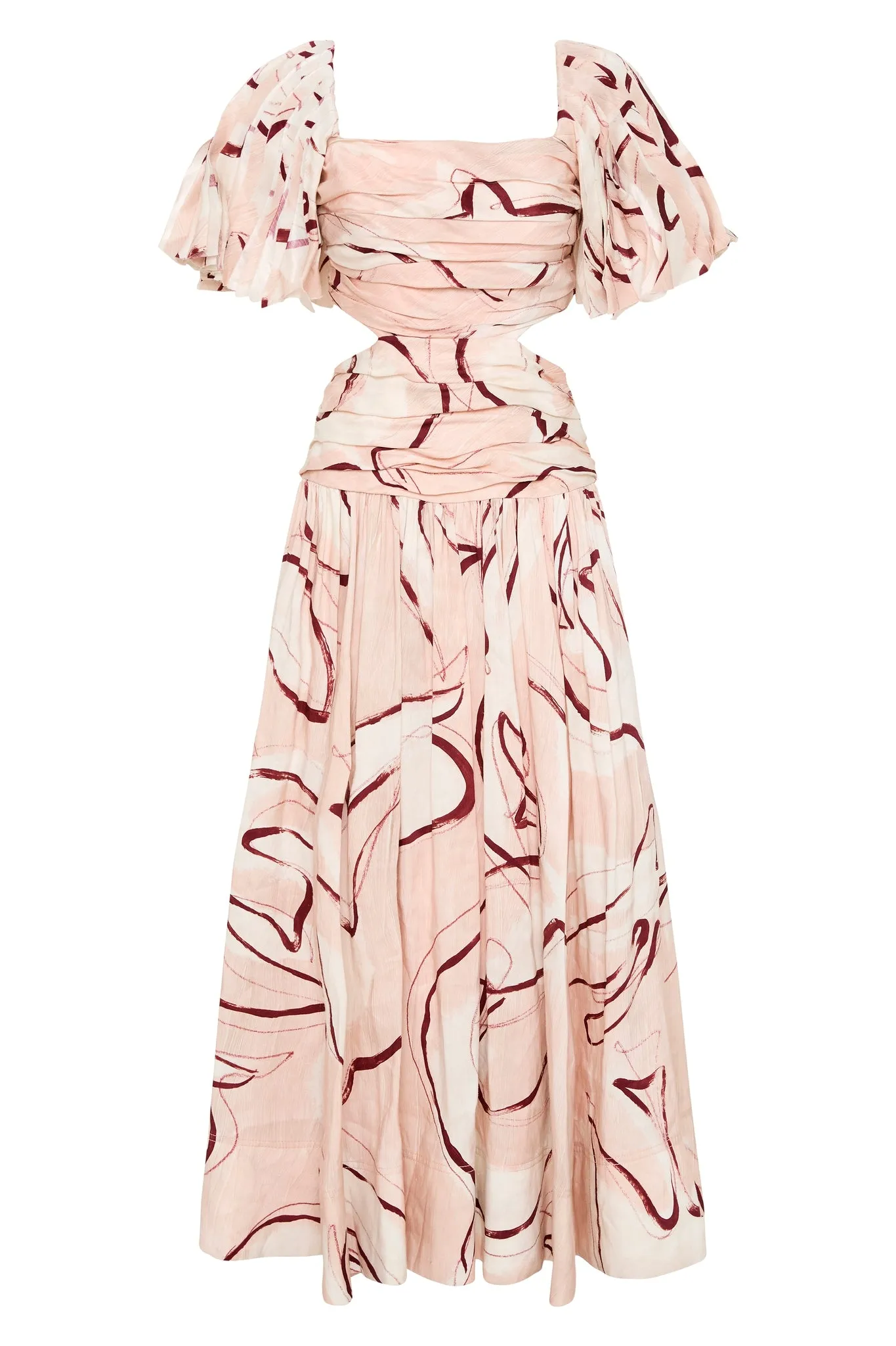 Marianne Ruched Midi Dress