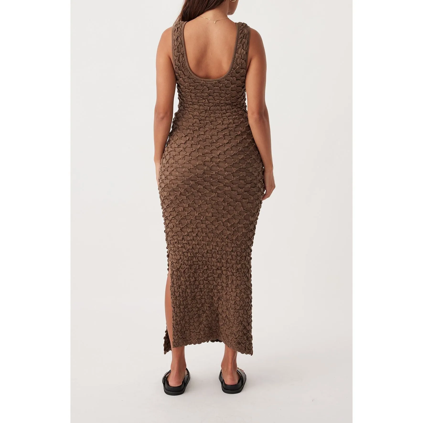 Mila Reversible Textured Dress