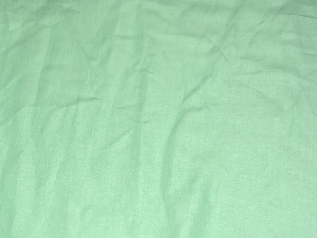 Mint Green Pure Linen 60 Lea Fabric