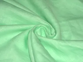 Mint Green Pure Linen 60 Lea Fabric