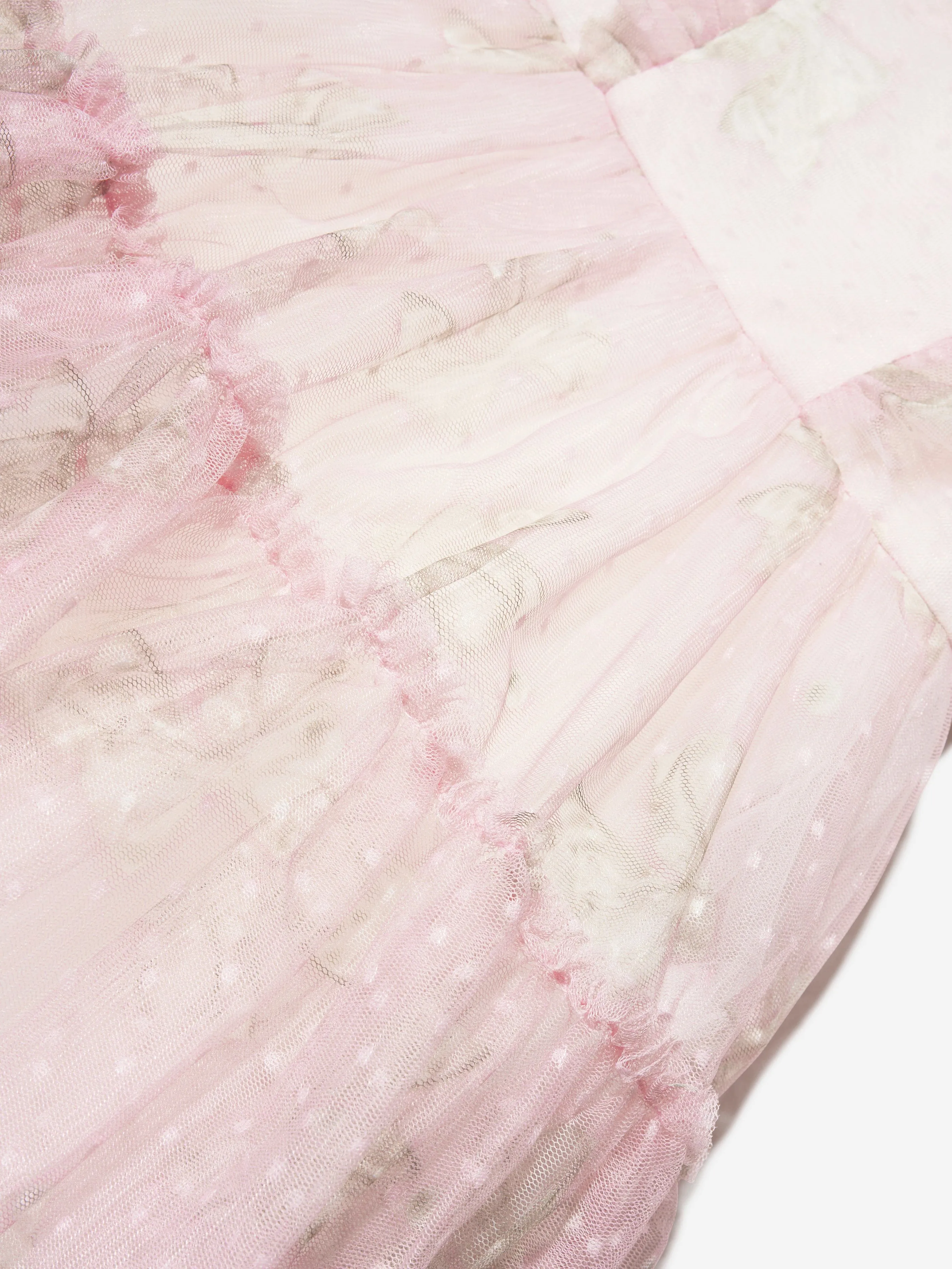 Monnalisa Baby Girls Sleeveless Tulle Dress in Pink