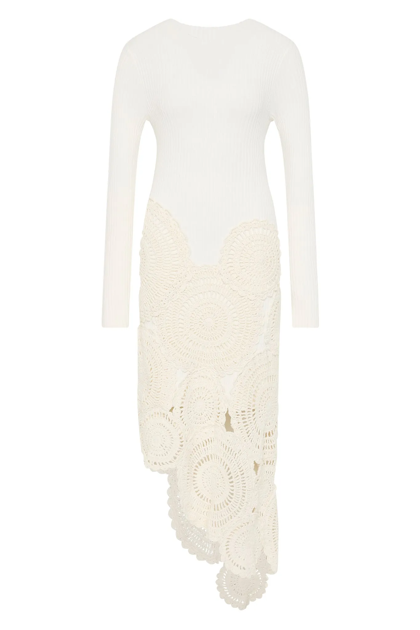 Mosaic Crochet Midi Dress