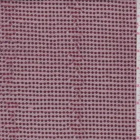 Mulberry Mini Square Sequin Mesh Fabric