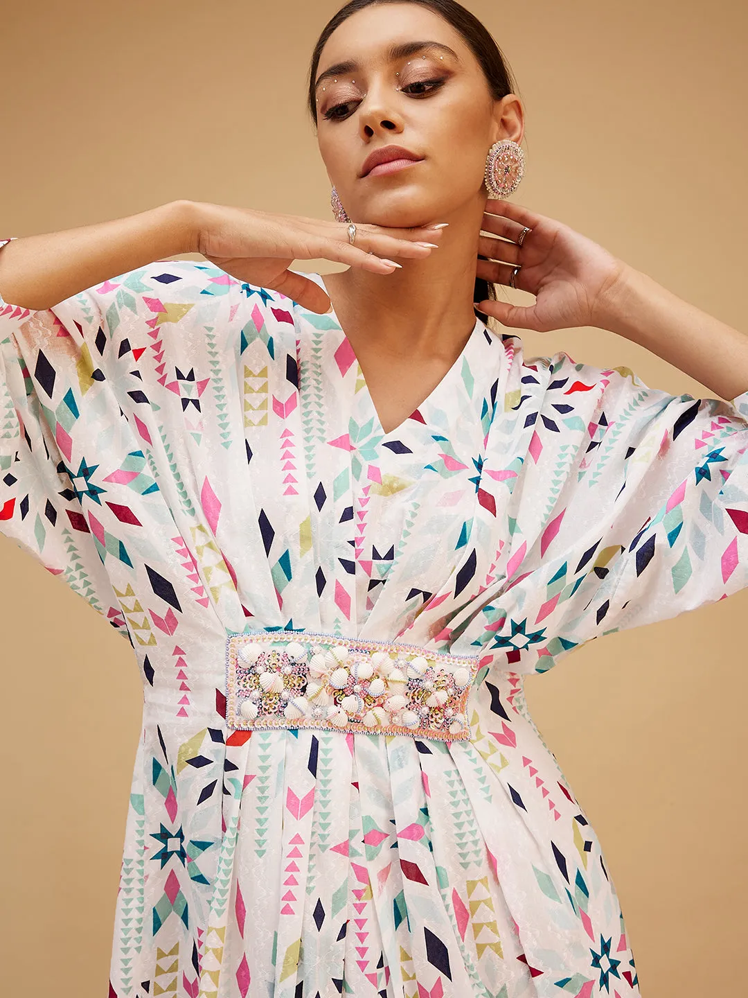 Multicolor Cotton Kaftan