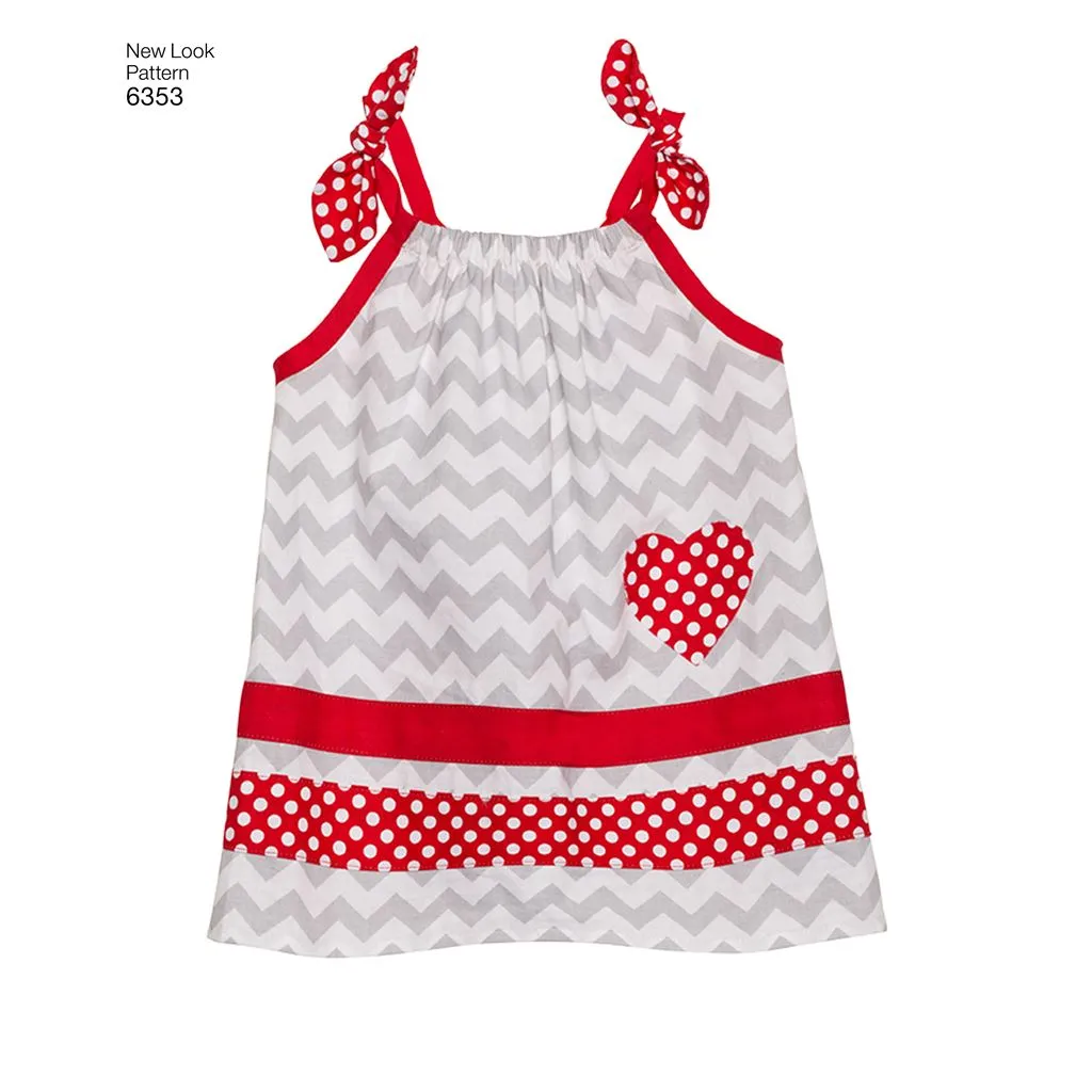 New Look Pattern 6353 Babies' Dresses and Panties