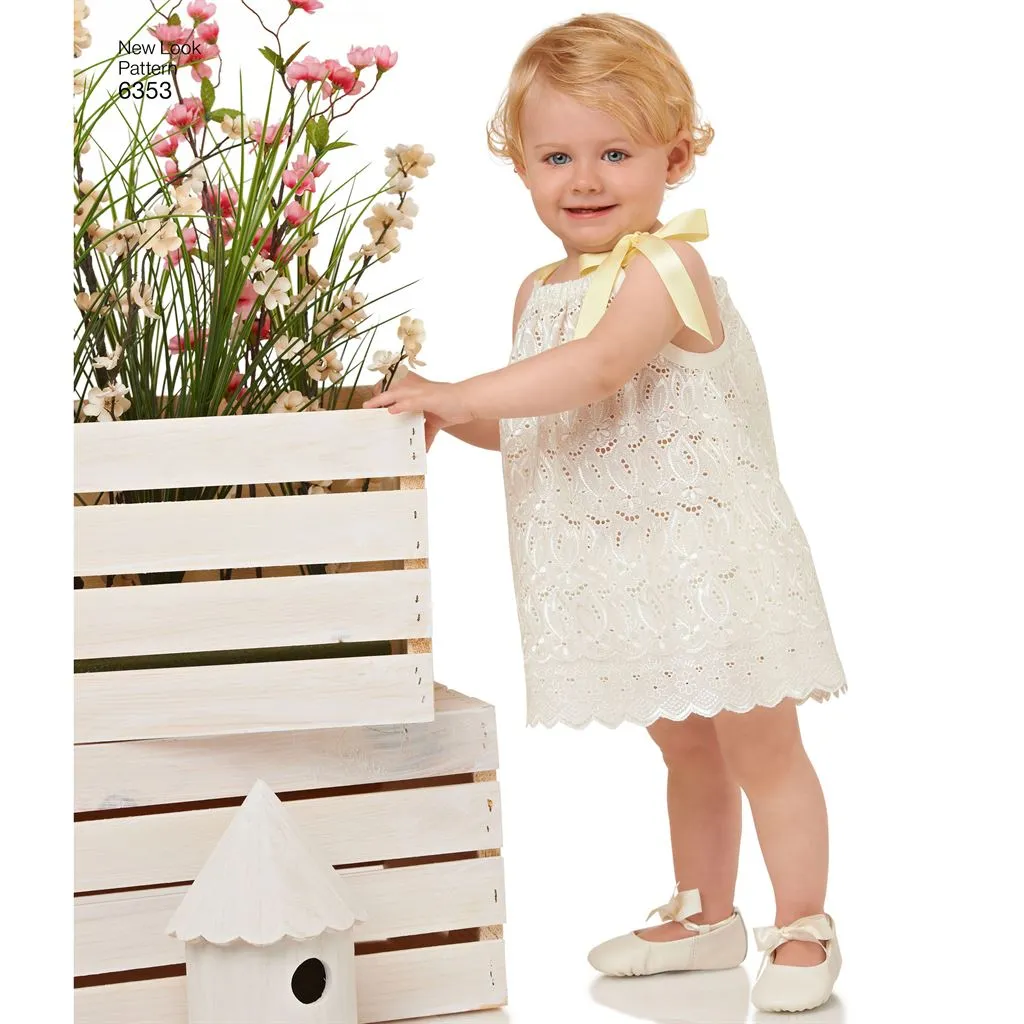 New Look Pattern 6353 Babies' Dresses and Panties
