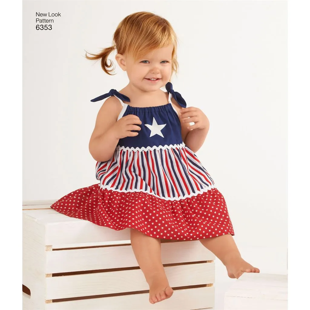 New Look Pattern 6353 Babies' Dresses and Panties