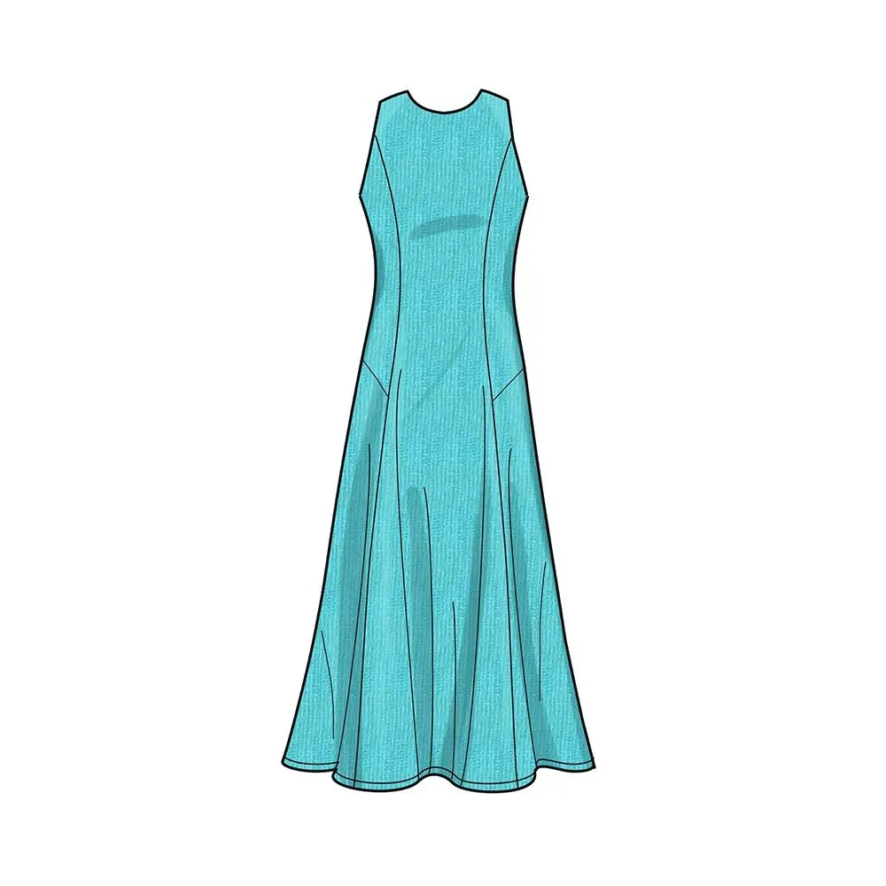 Newlook Pattern N6652 Misses' Fit & Flared Dress With Length & Sleeve Variations