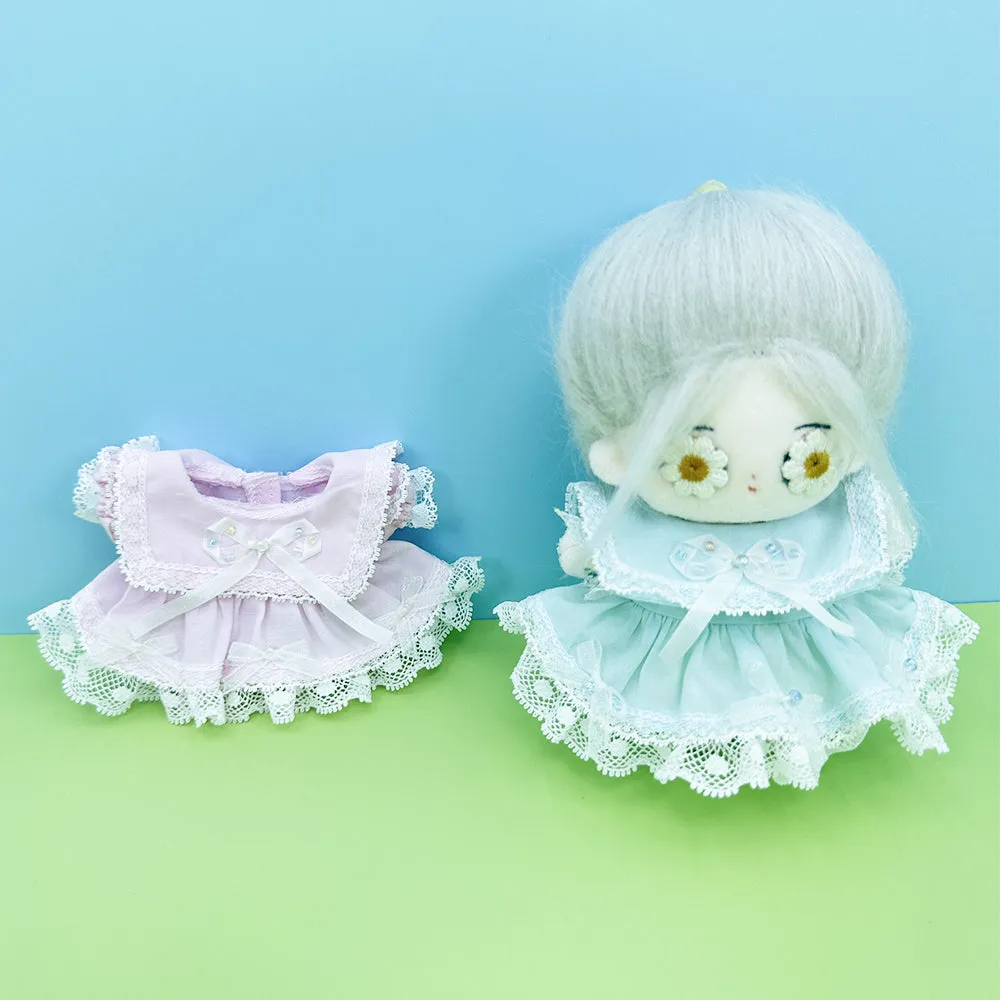niannyyhouse 10cm Plush Doll Clothes Dresses Soft Stuffed Plush Toy Dressup Gift
