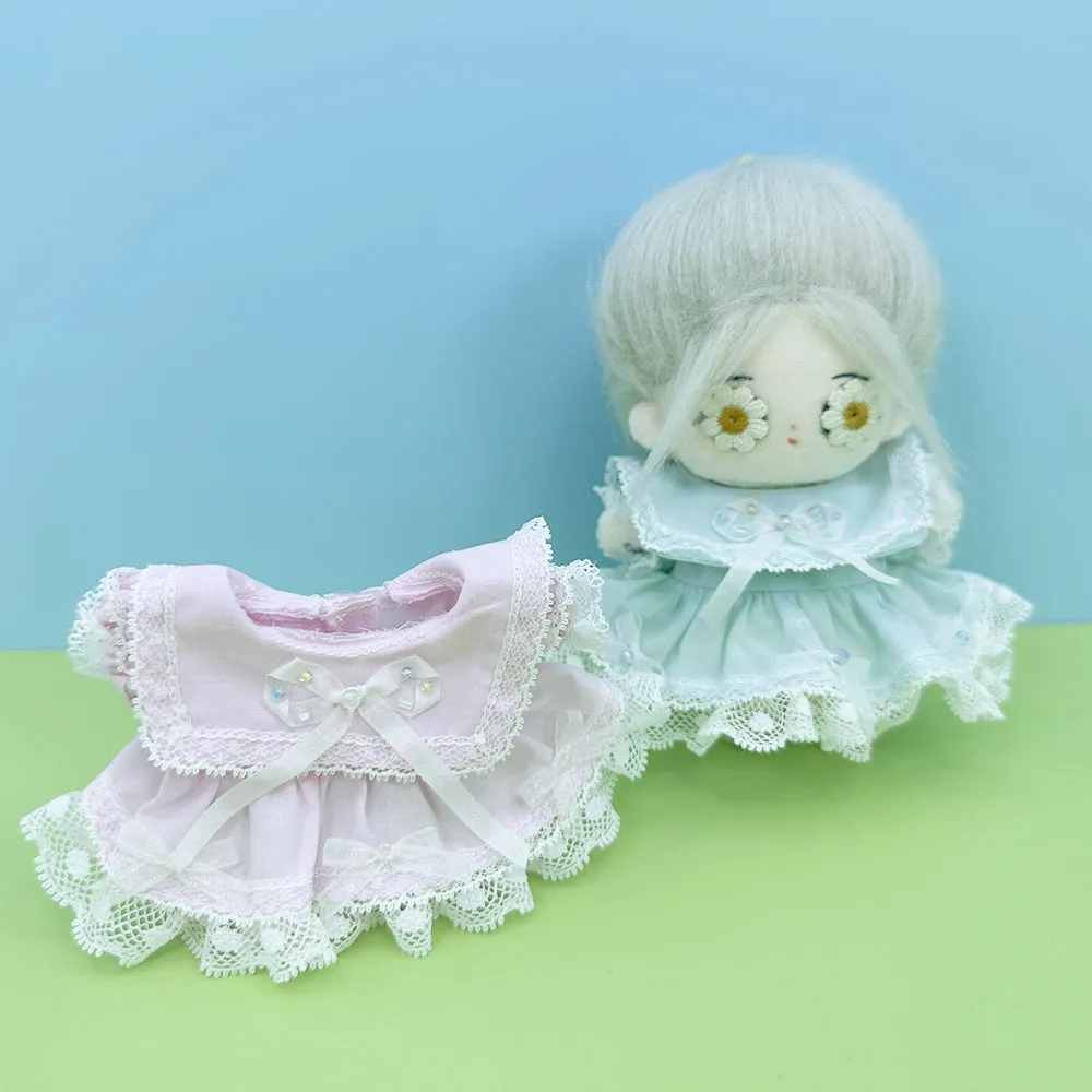 niannyyhouse 10cm Plush Doll Clothes Dresses Soft Stuffed Plush Toy Dressup Gift