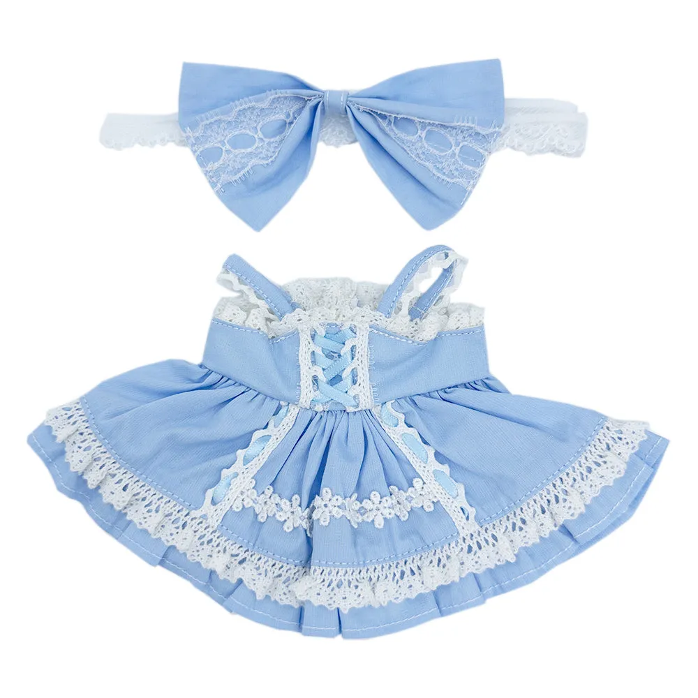 niannyyhouse 20cm Plush Doll Clothes Bow Tie Dresses 8in Soft Stuffed Toy Dressup