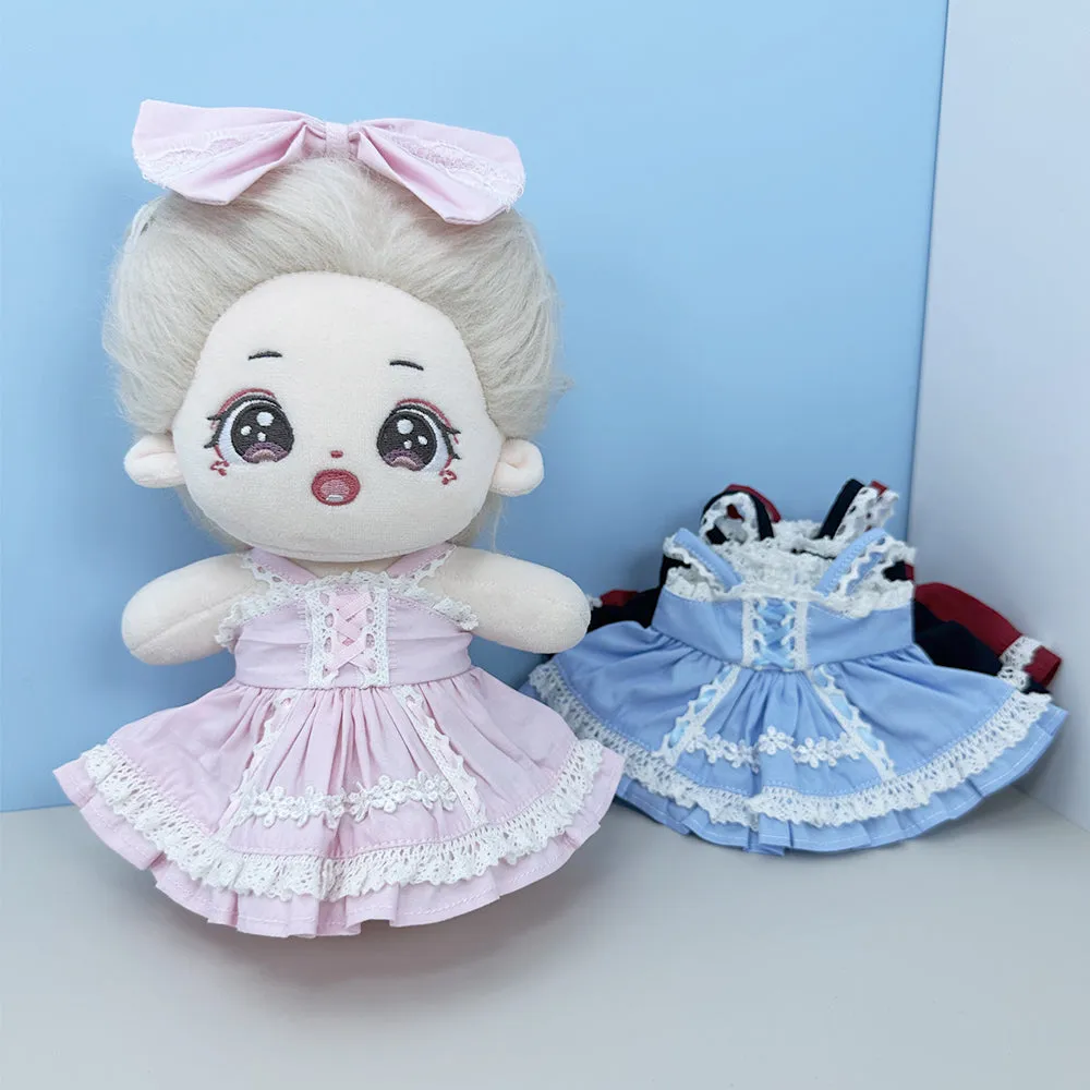 niannyyhouse 20cm Plush Doll Clothes Bow Tie Dresses 8in Soft Stuffed Toy Dressup