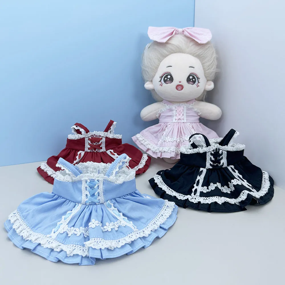 niannyyhouse 20cm Plush Doll Clothes Bow Tie Dresses 8in Soft Stuffed Toy Dressup