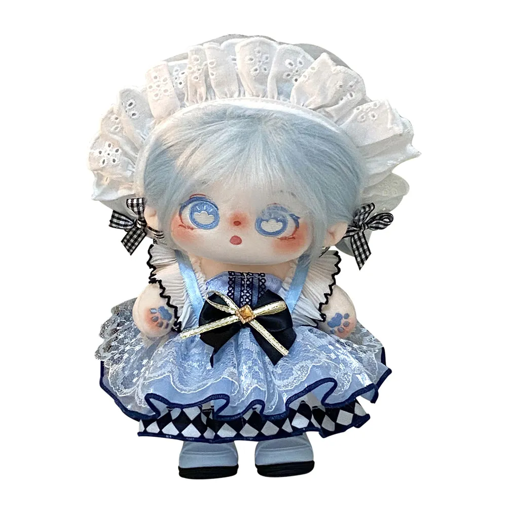 niannyyhouse 20cm Plush Doll Clothes Dresses Sailor Outfit 8in Doll Dressup