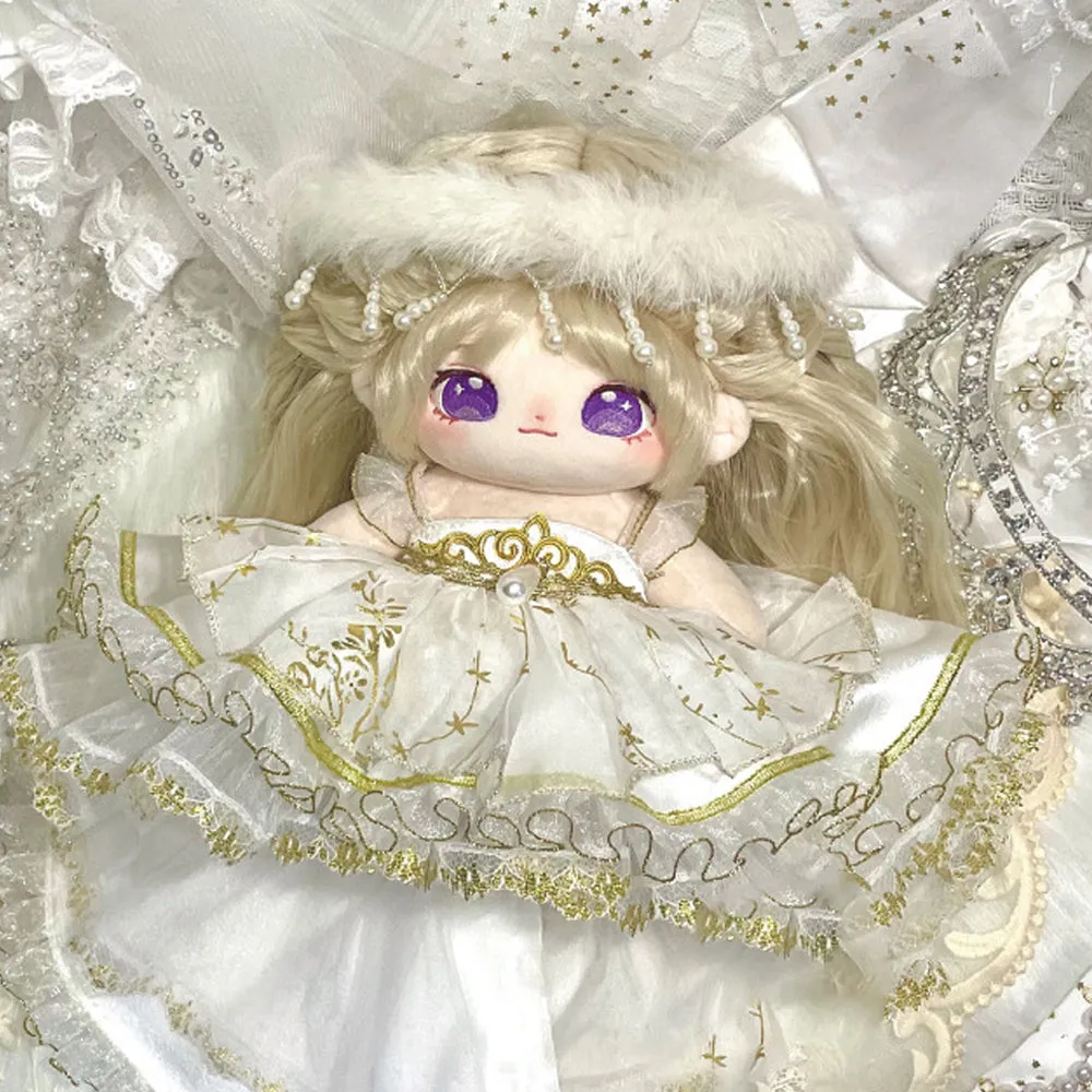 niannyyhouse 20cm Plush Doll Clothes Dresses Sailor Outfit 8in Doll Dressup