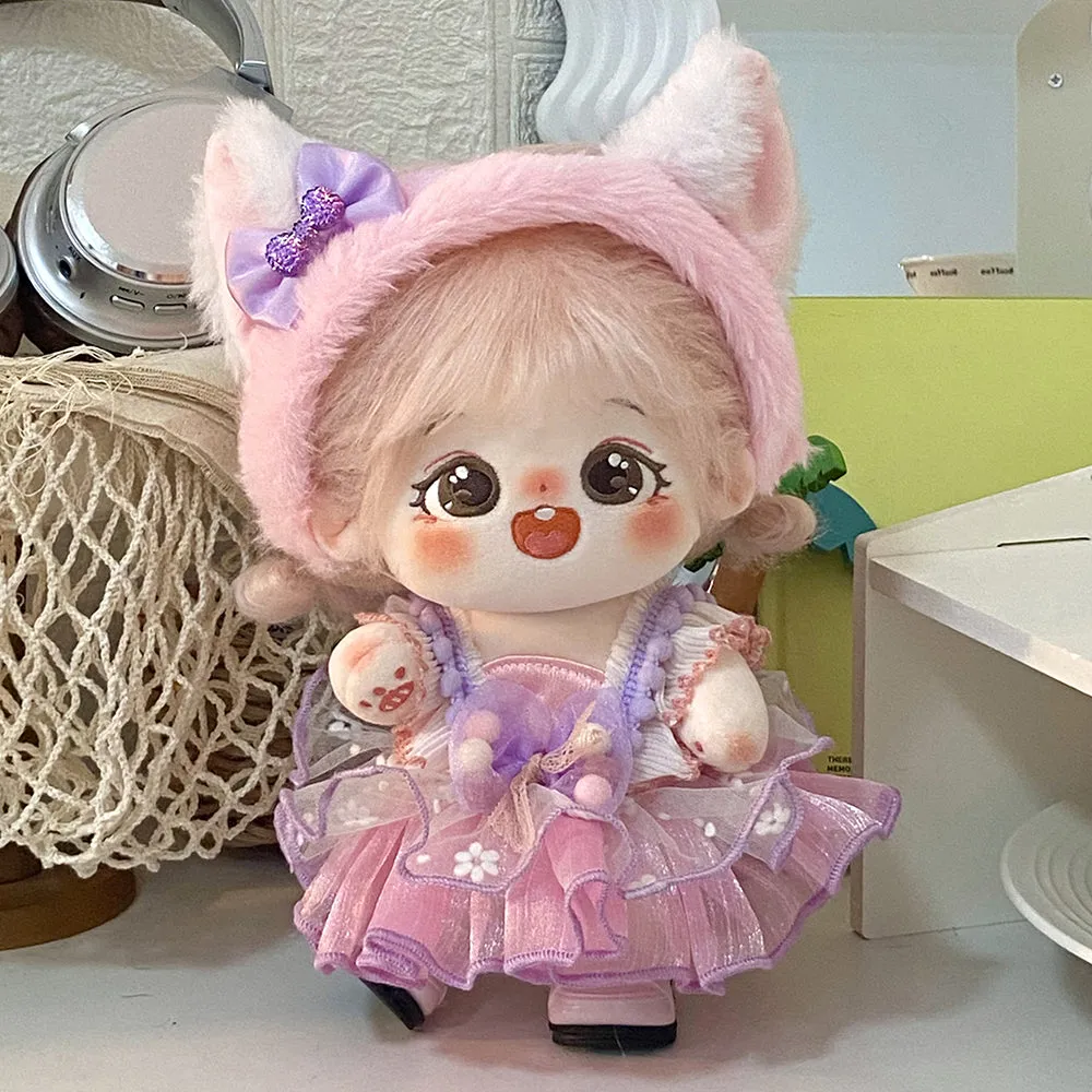 niannyyhouse 20cm Plush Doll Clothes Dresses Sailor Outfit 8in Doll Dressup