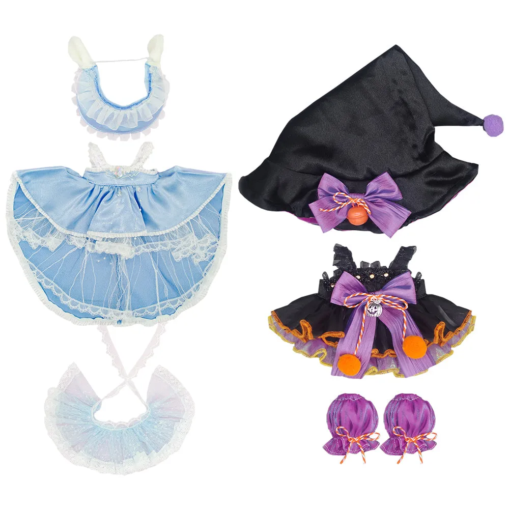 niannyyhouse 20cm Plush Doll Clothes Dresses Sailor Outfit 8in Doll Dressup