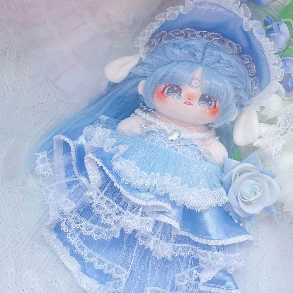 niannyyhouse 20cm Plush Doll Clothes Dresses Sailor Outfit 8in Doll Dressup