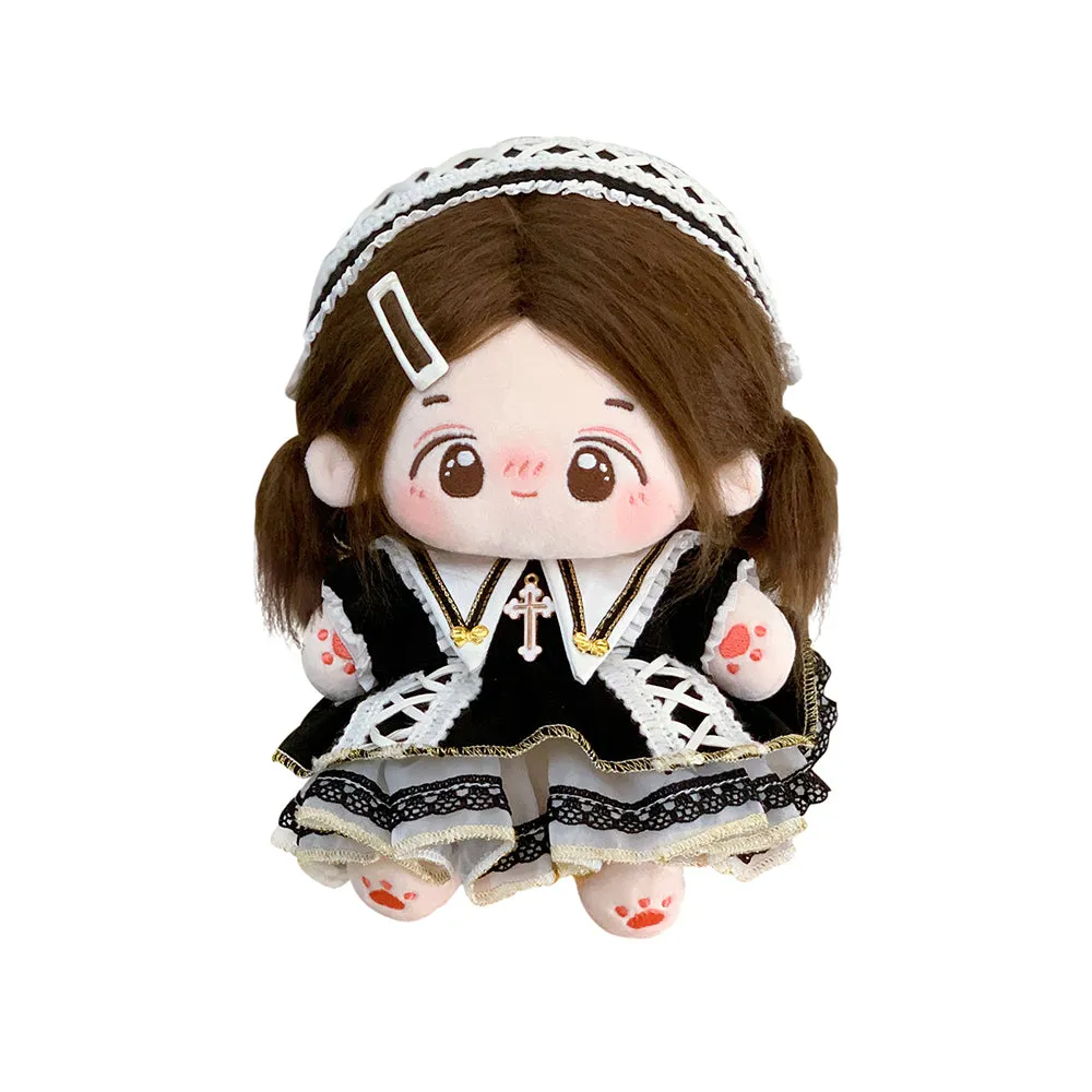 niannyyhouse 20cm Plush Doll Clothes Dresses Sailor Outfit 8in Doll Dressup