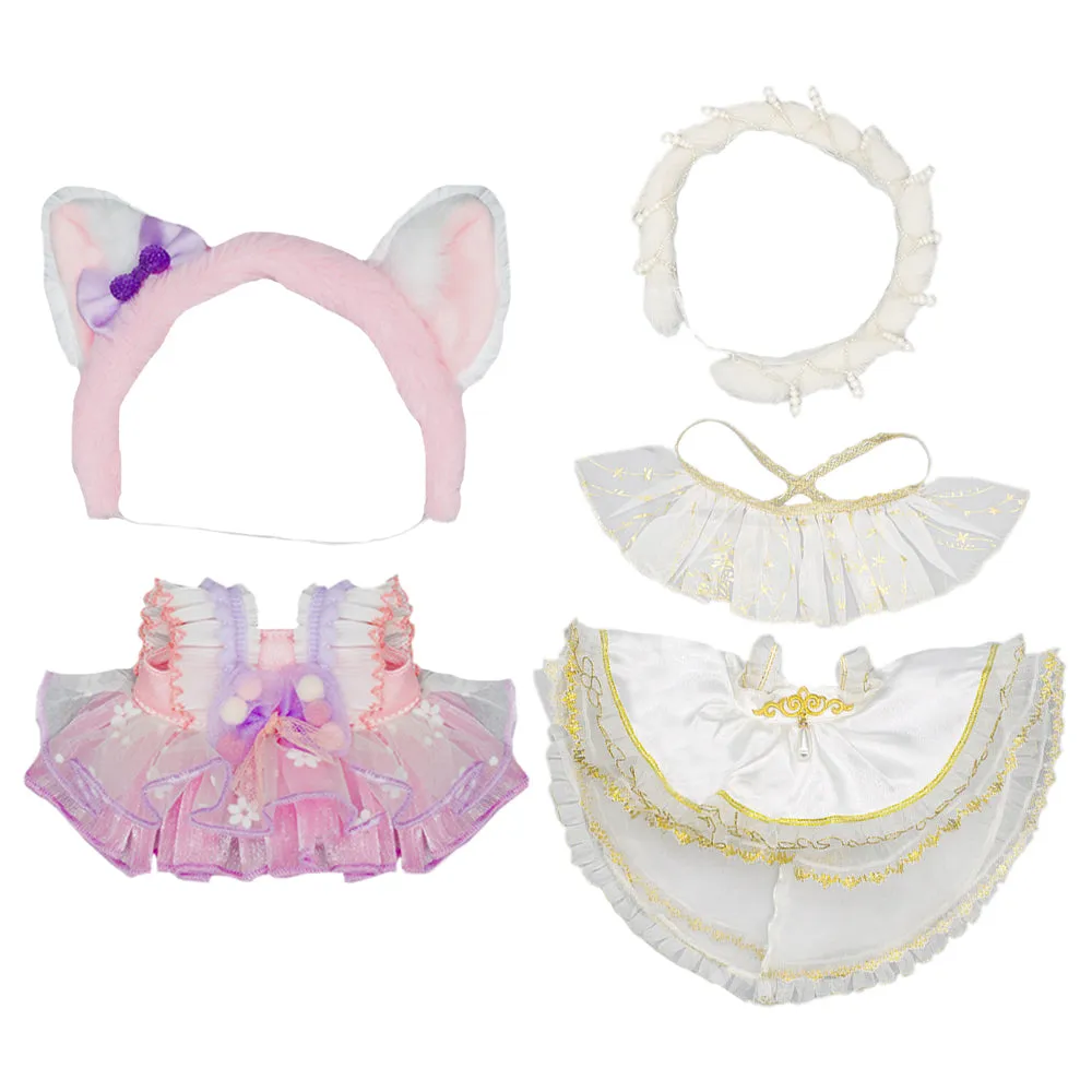 niannyyhouse 20cm Plush Doll Clothes Dresses Sailor Outfit 8in Doll Dressup