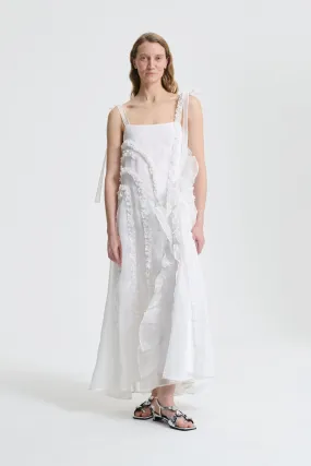 OTIS | DRESS SATIN ORGANZA WHITE