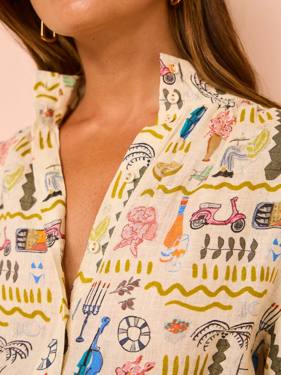 Palm Noosa Noddy Dress in Verano Yellow