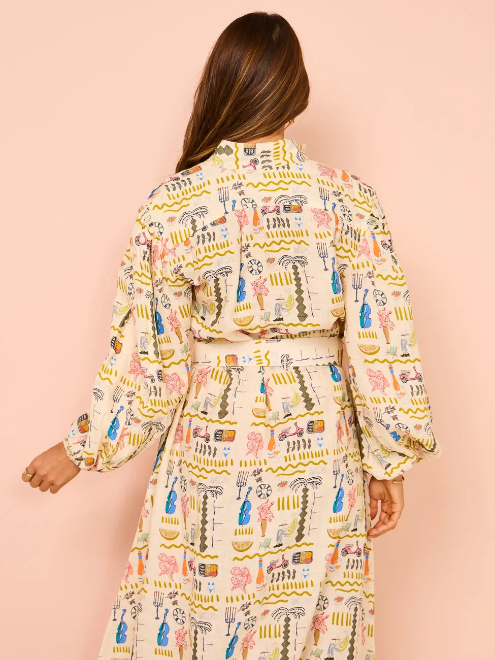Palm Noosa Noddy Dress in Verano Yellow