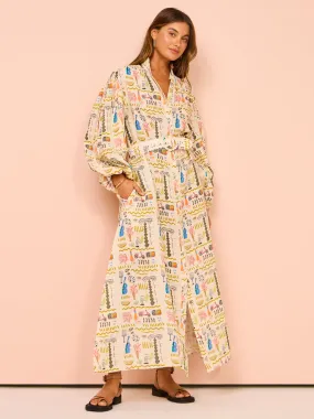 Palm Noosa Noddy Dress in Verano Yellow