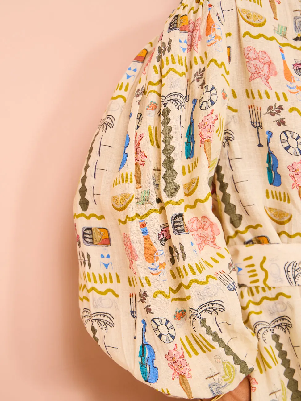 Palm Noosa Noddy Dress in Verano Yellow