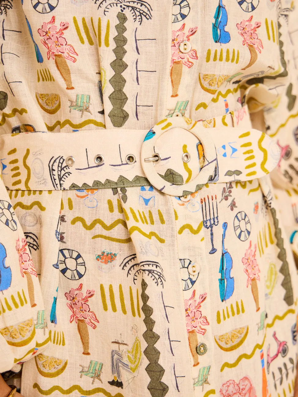 Palm Noosa Noddy Dress in Verano Yellow